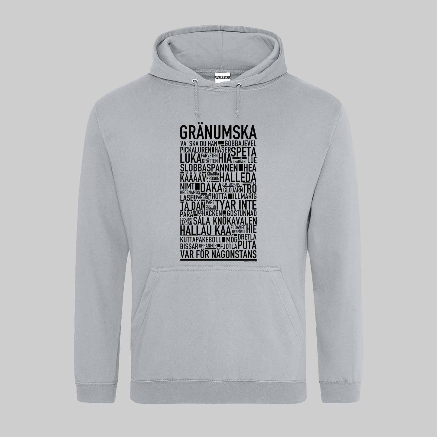 Gränumska Dialekt Text Hoodie