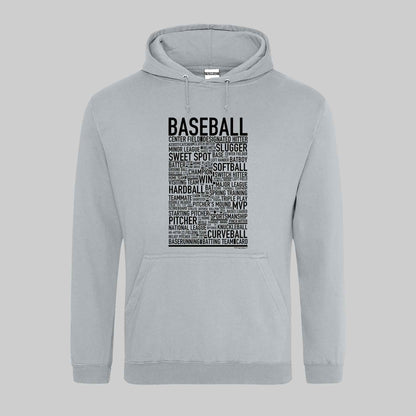 Baseball Text Hoodie