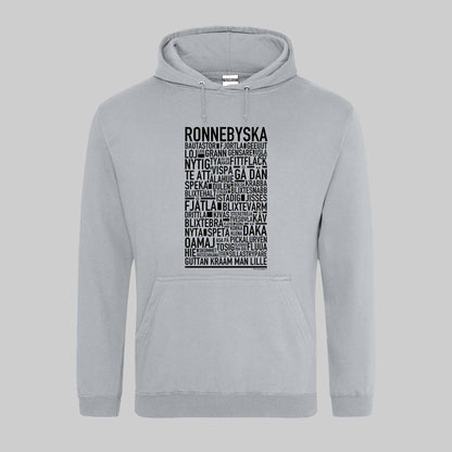 Ronnebyska Dialekt Text Hoodie