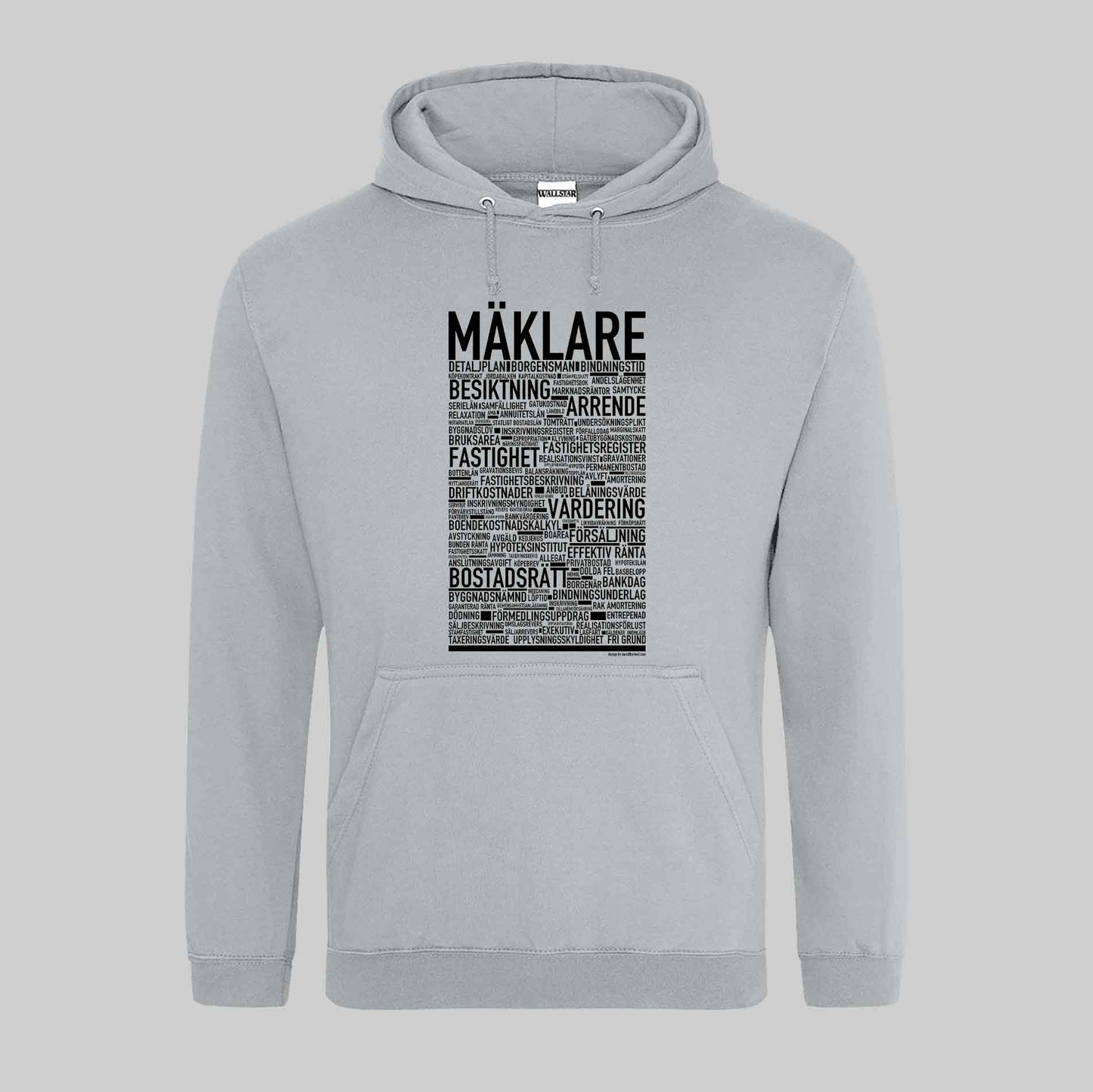 Mäklare Text Hoodie