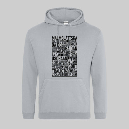 Malmslättska Dialekt Text Hoodie