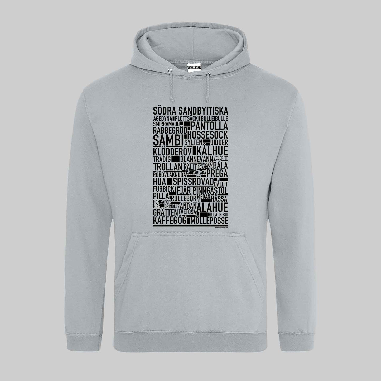 Södra Sandbyitiska Dialekt Text Hoodie