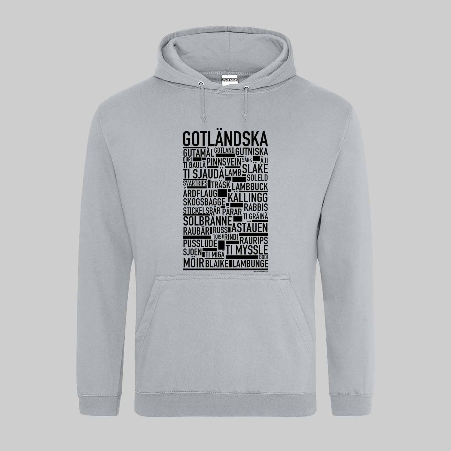 Gotländska Dialekt Text Hoodie