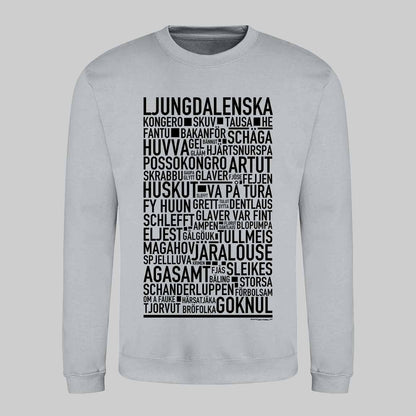 Ljungdalenska Dialekt Text Sweatshirt