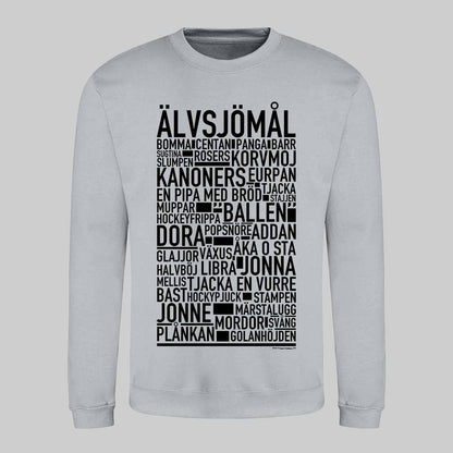 Älvsjömål Dialekt Text Sweatshirt