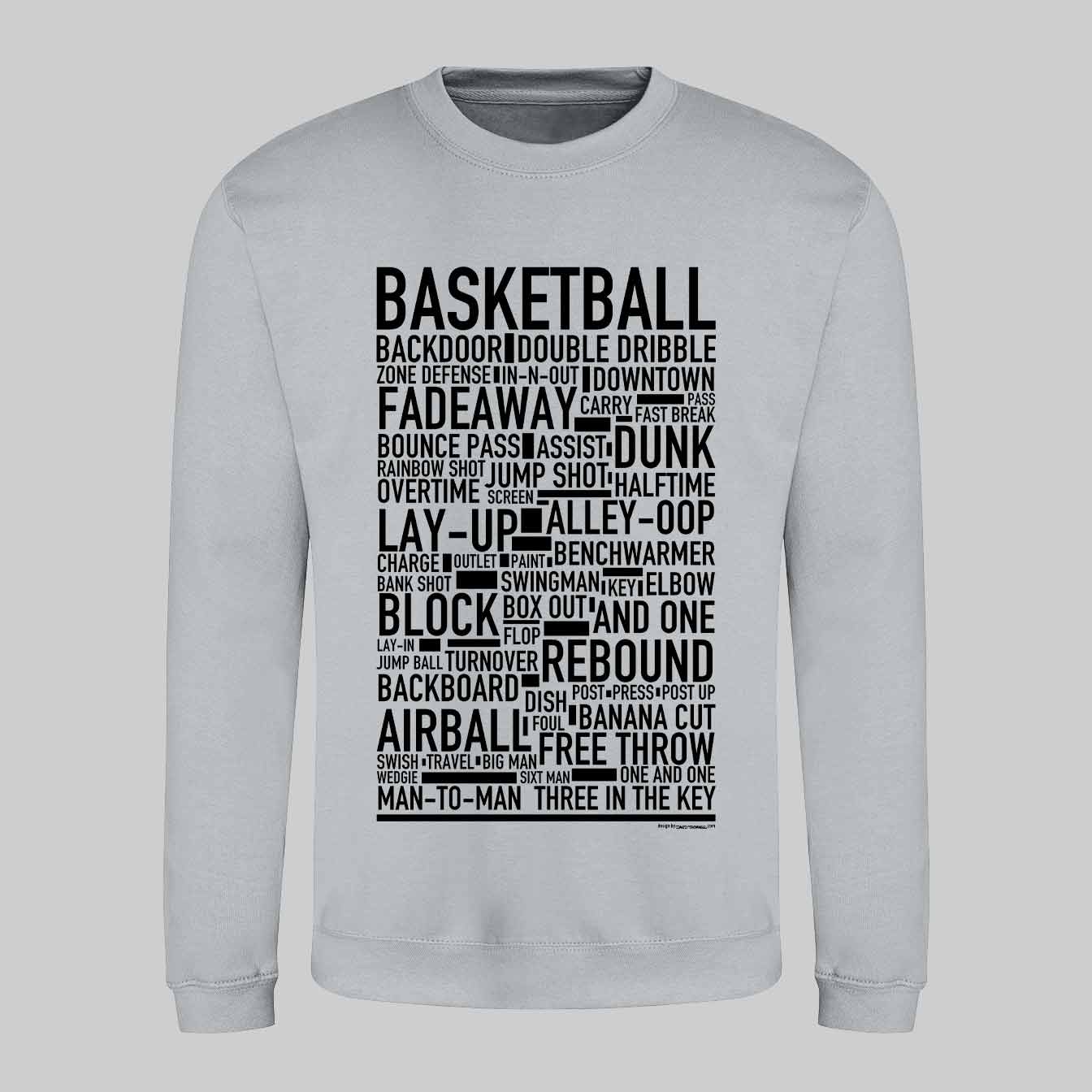 Basketball Text Sweatshirt
