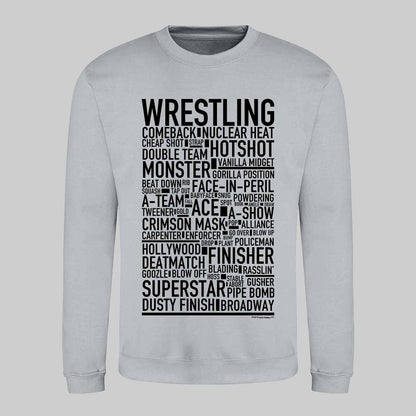 Wrestling Text Sweatshirt