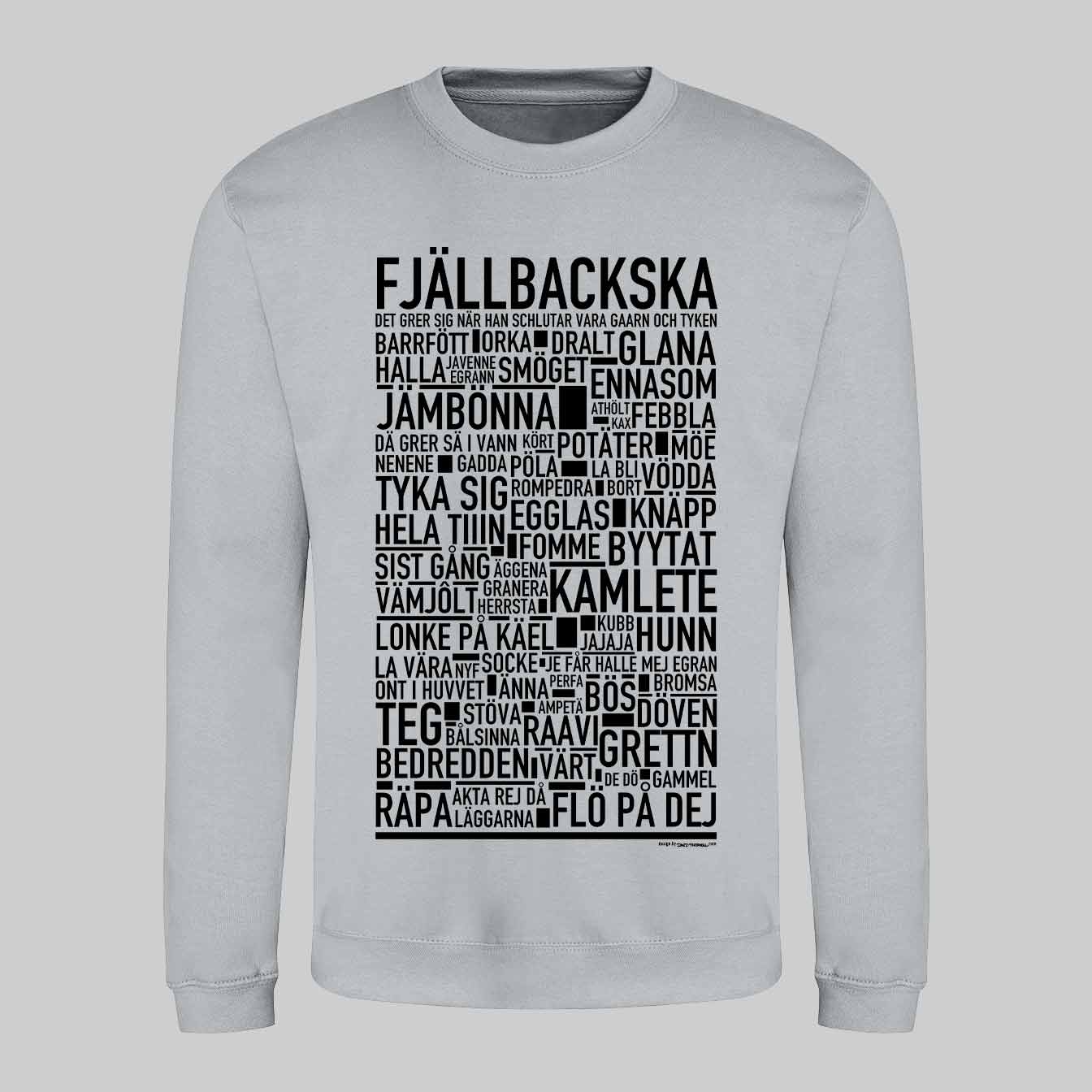 Fjällbackska Dialekt Text Sweatshirt