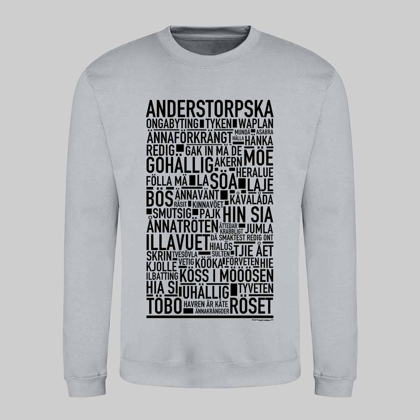 Anderstorpska Dialekt Text Sweatshirt
