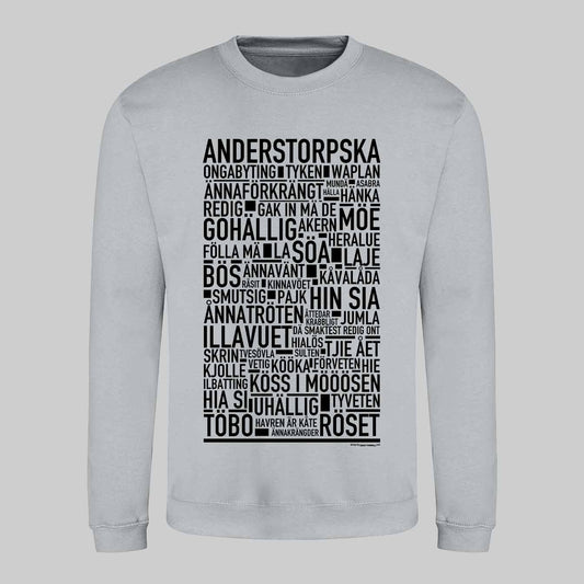 Anderstorpska Dialekt Text Sweatshirt