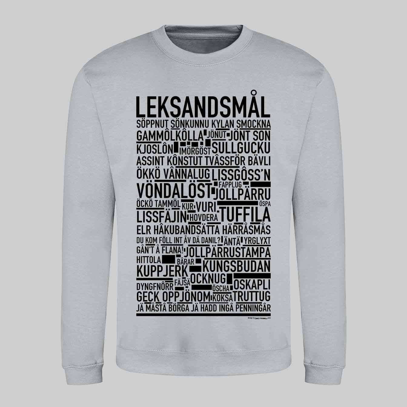 Leksandsmål Dialekt Text Sweatshirt