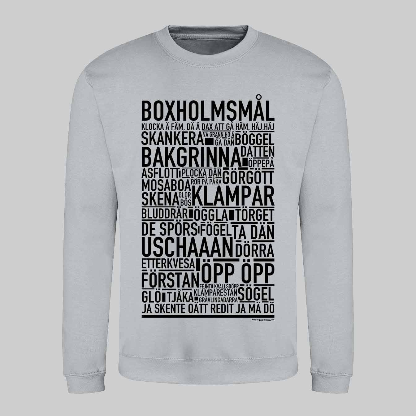 Boxholmsmål Dialekt Text Sweatshirt
