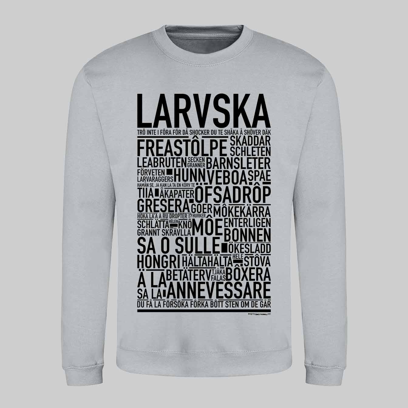 Larvska Dialekt Text Sweatshirt
