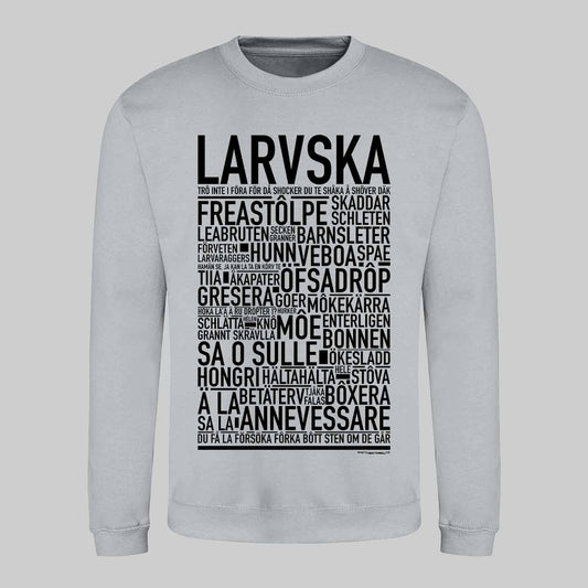Larvska Dialekt Text Sweatshirt