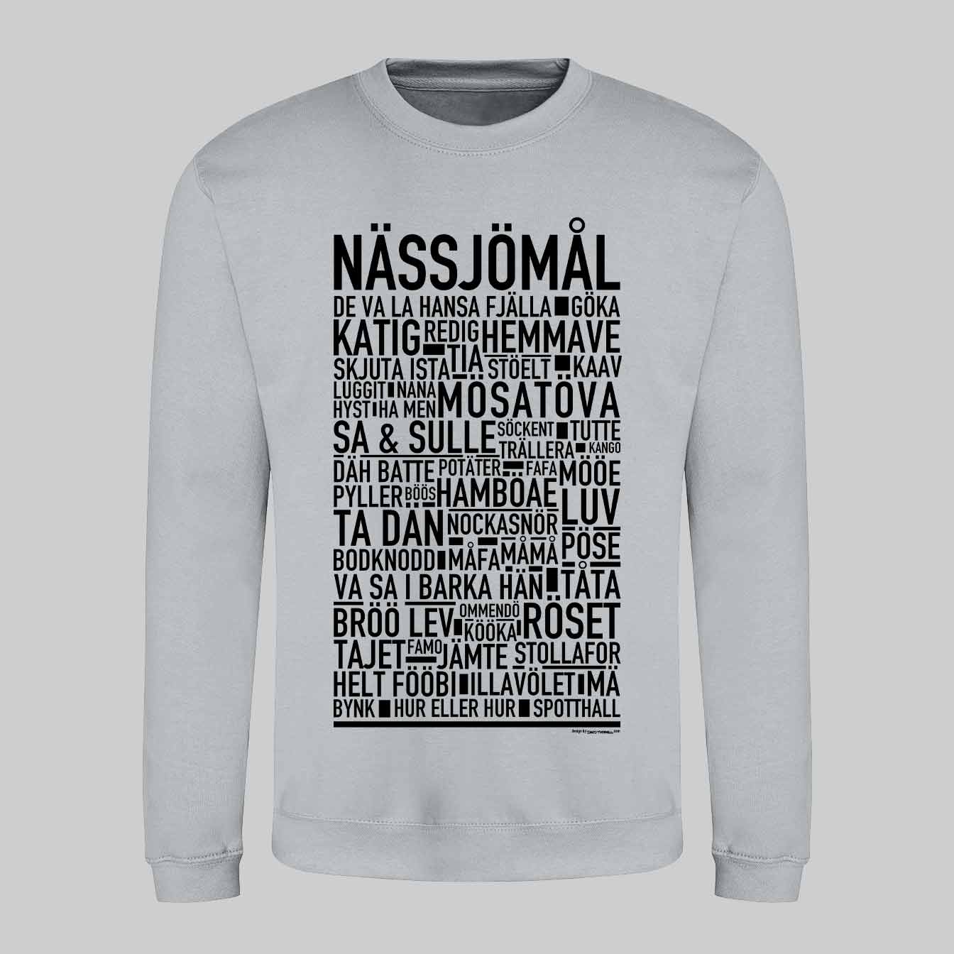 Nässjömål Dialekt Text Sweatshirt
