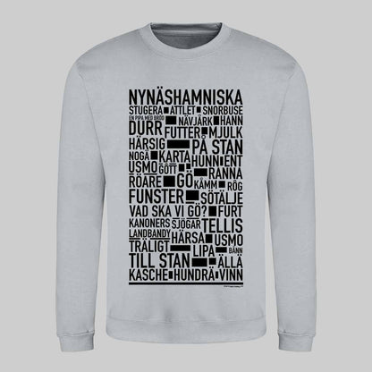 Nynäshamnitiska Dialekt Text Sweatshirt