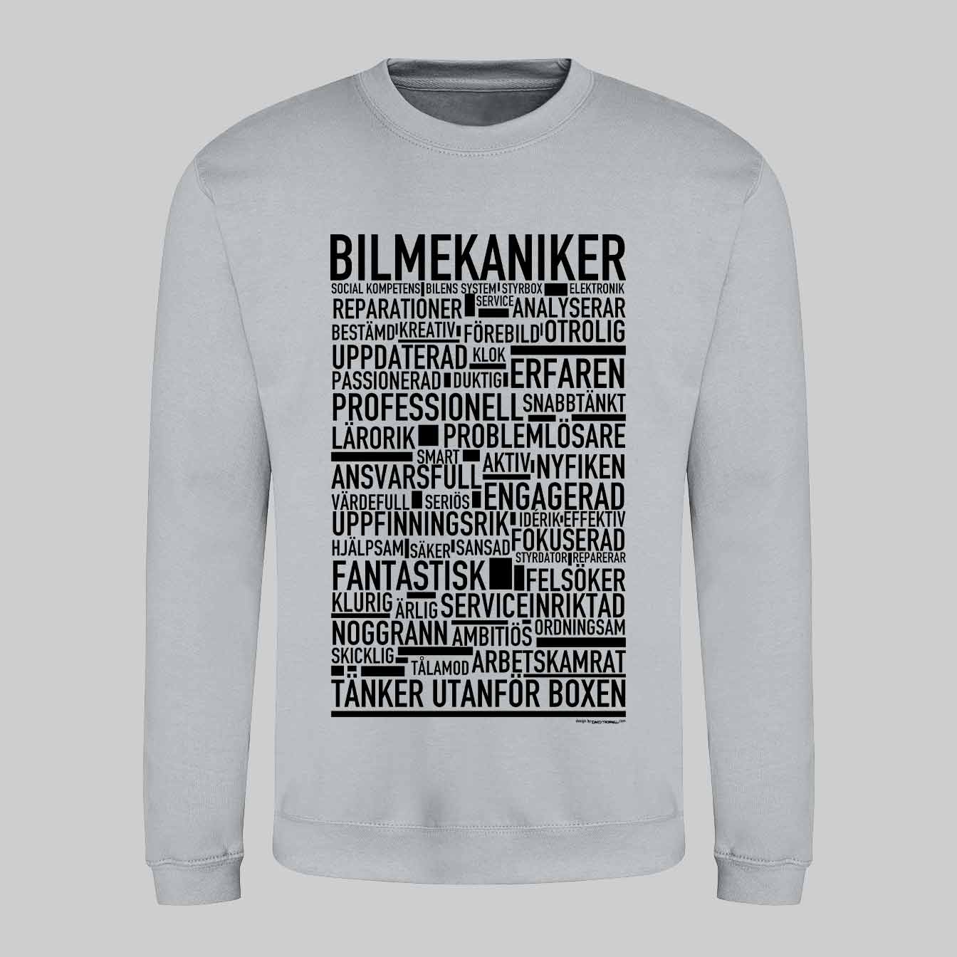 Bilmekaniker Text Sweatshirt