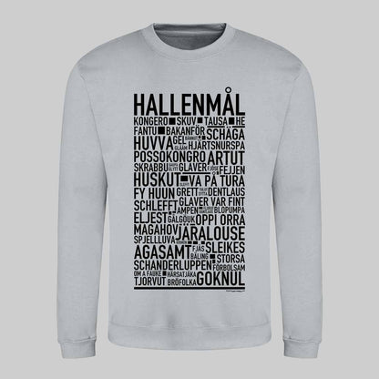 Hallenmål Dialekt Text Sweatshirt