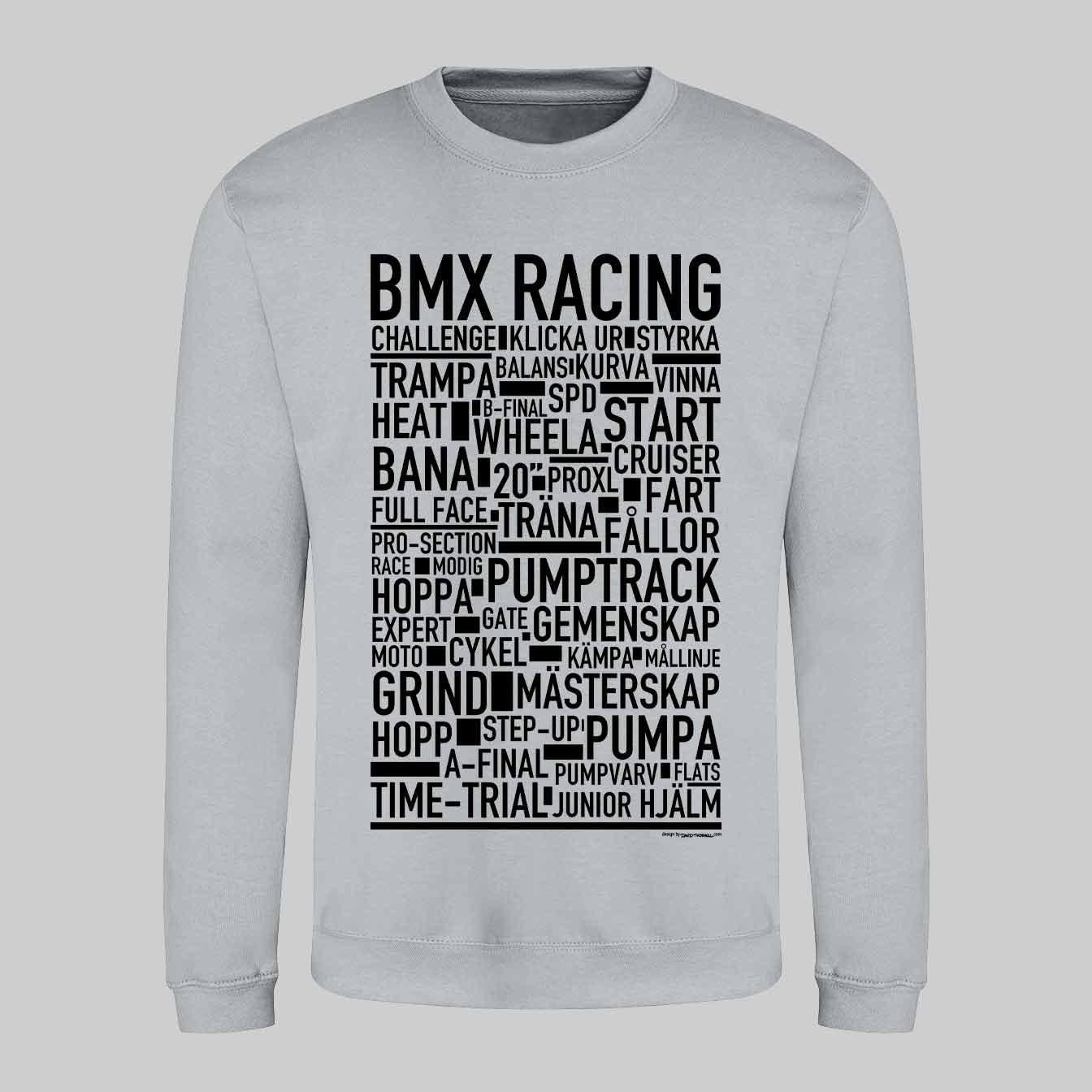 BMX Racing Text Sweatshirt