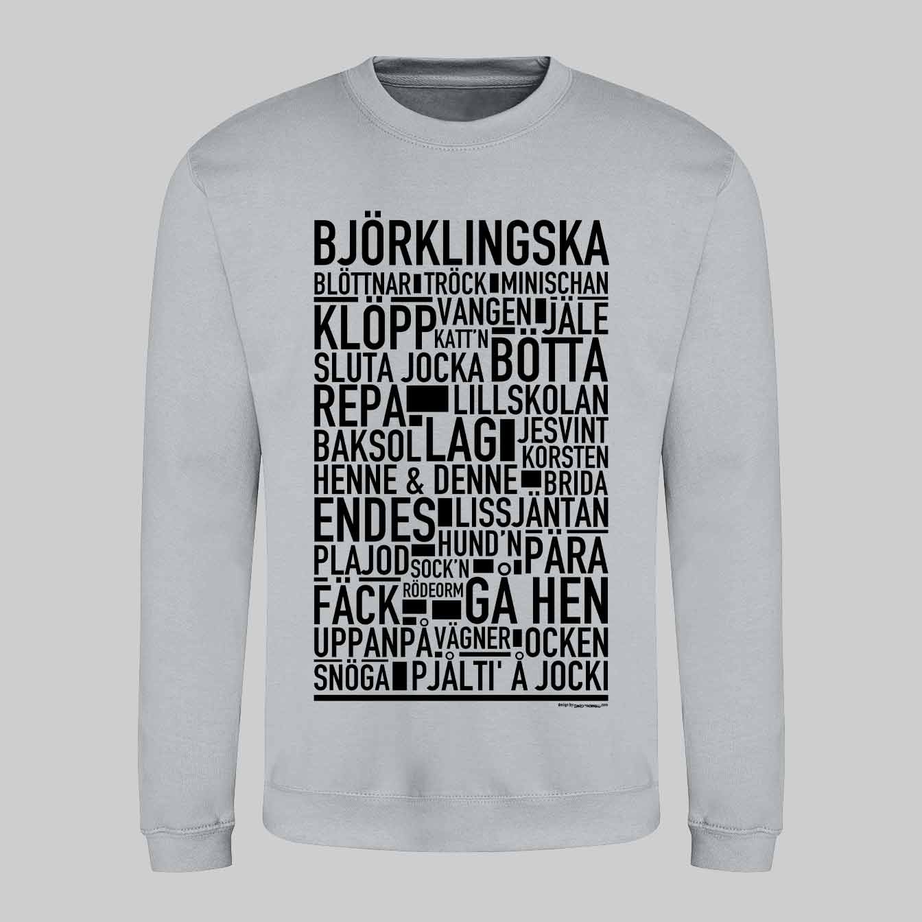 Björklingska Dialekt Text Sweatshirt