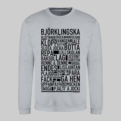 Björklingska Dialekt Text Sweatshirt