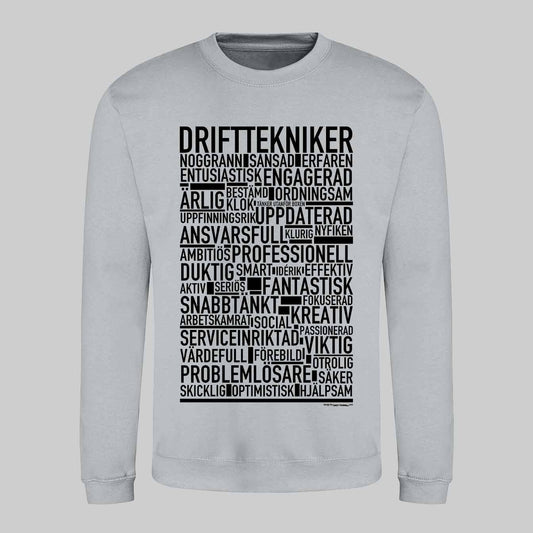 Drifttekniker Text Sweatshirt