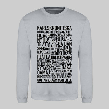 Karlskronitiska Dialekt Text Sweatshirt