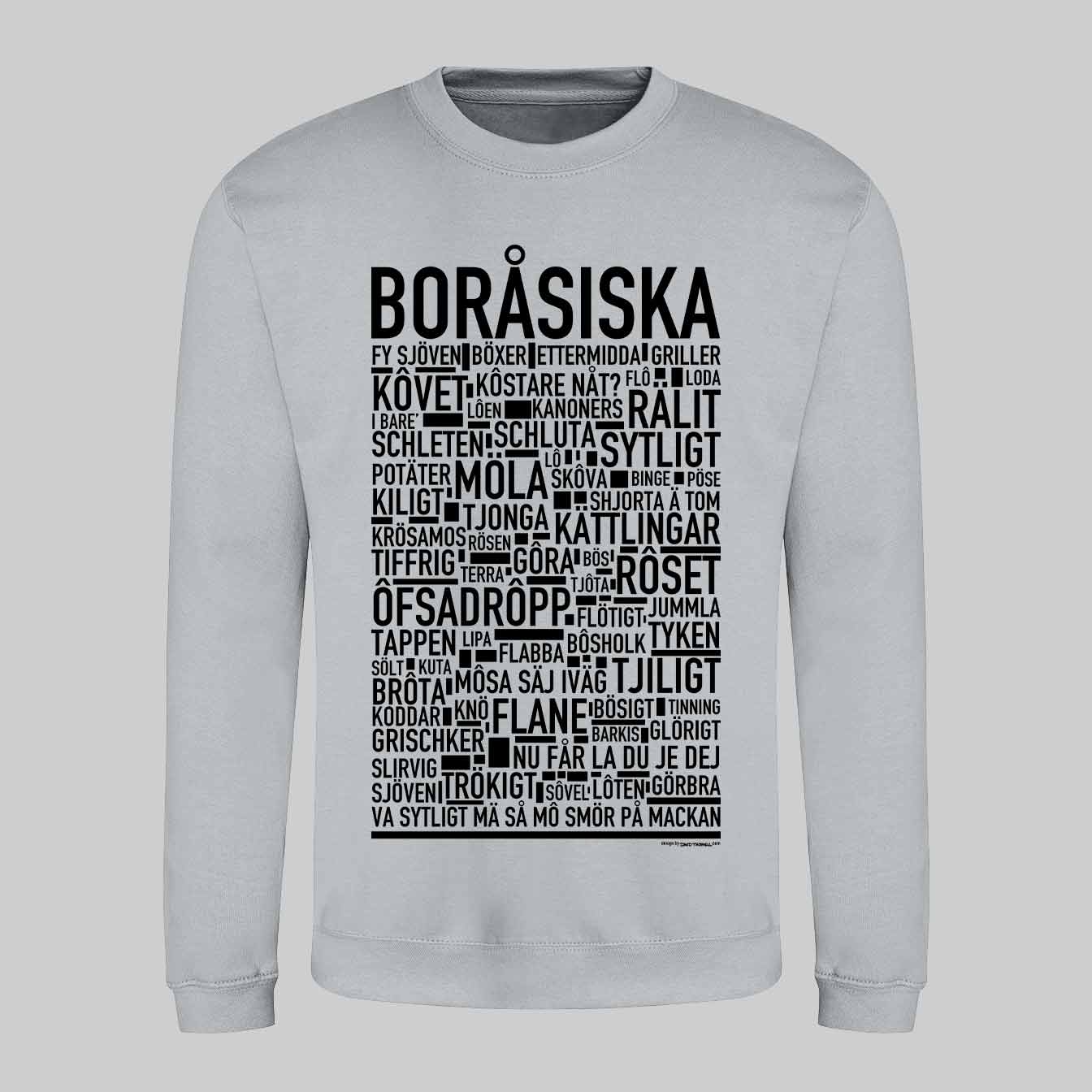 Boråsiska Dialekt Text Sweatshirt
