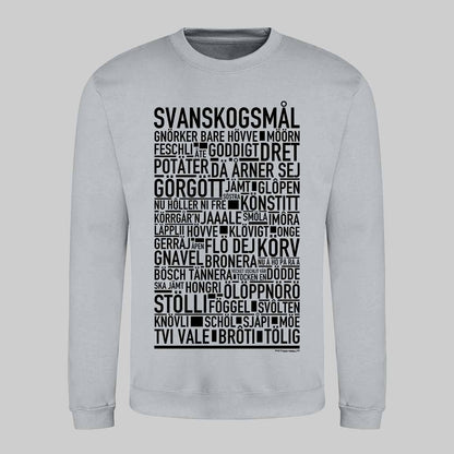 Svanskogsmål Dialekt Text Sweatshirt