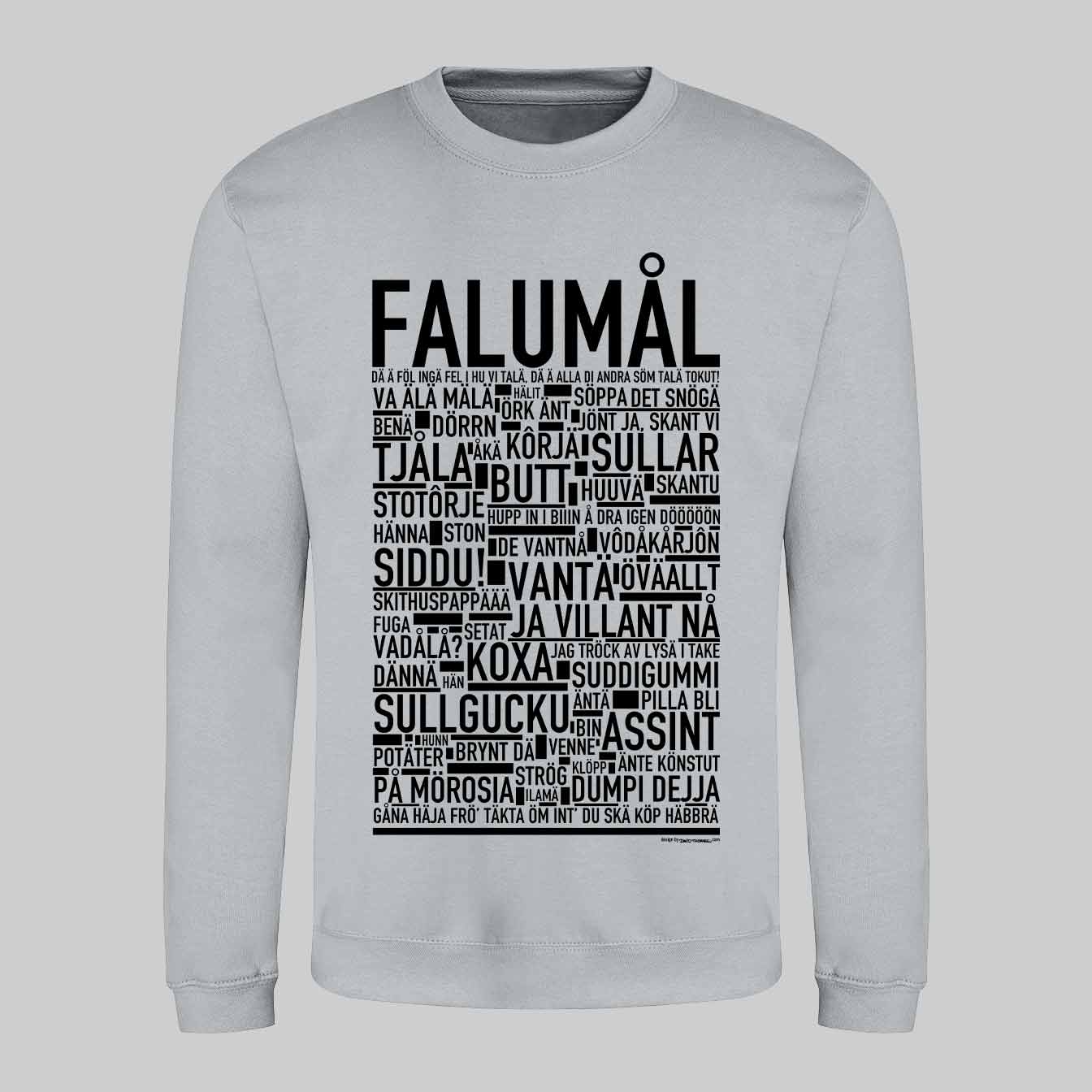 Falumål Dialekt Text Sweatshirt