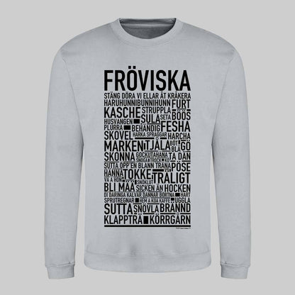 Fröviska Dialekt Text Sweatshirt