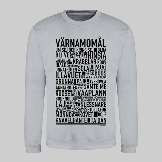 Värnamomål Dialekt Text Sweatshirt