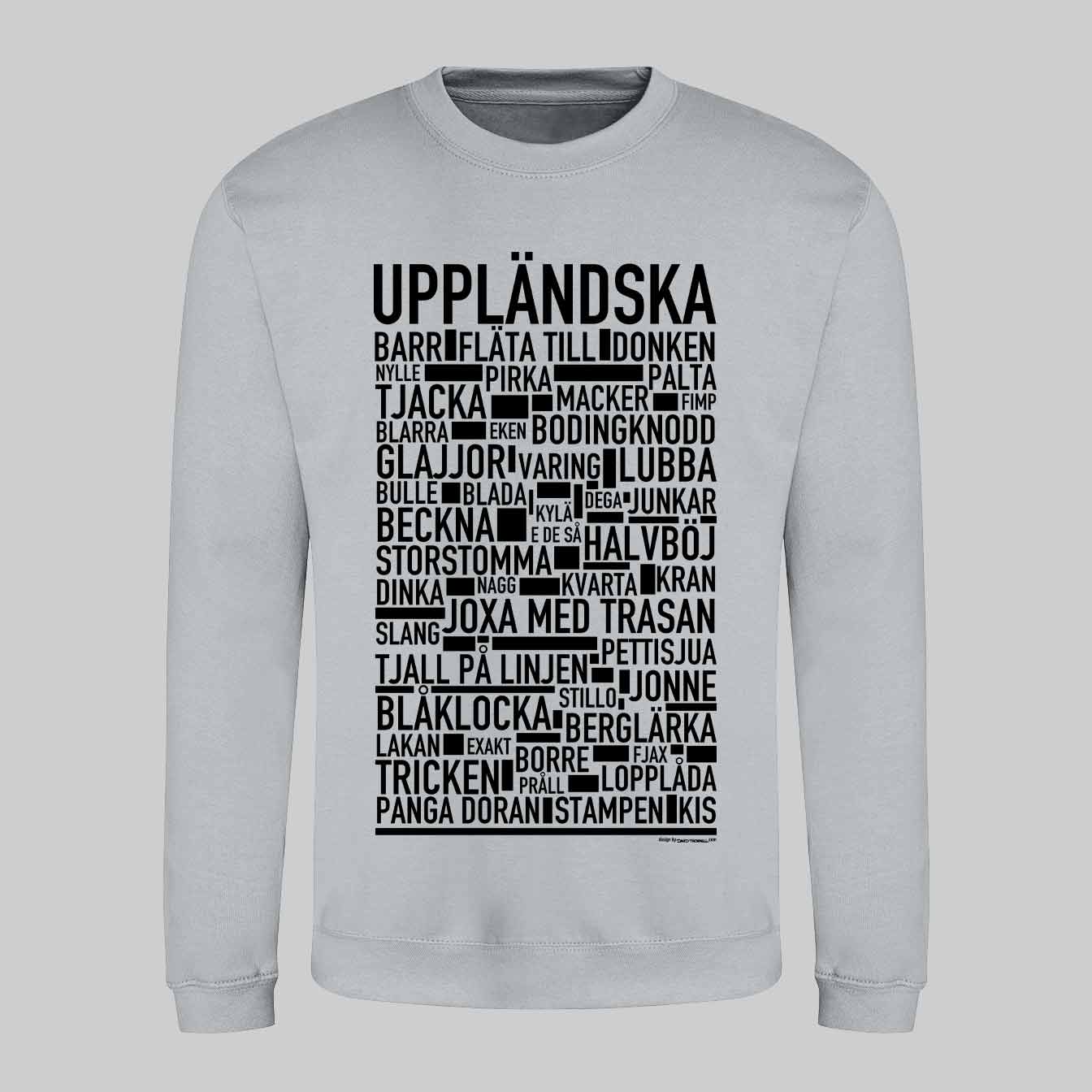 Uppländska Dialekt Text Sweatshirt