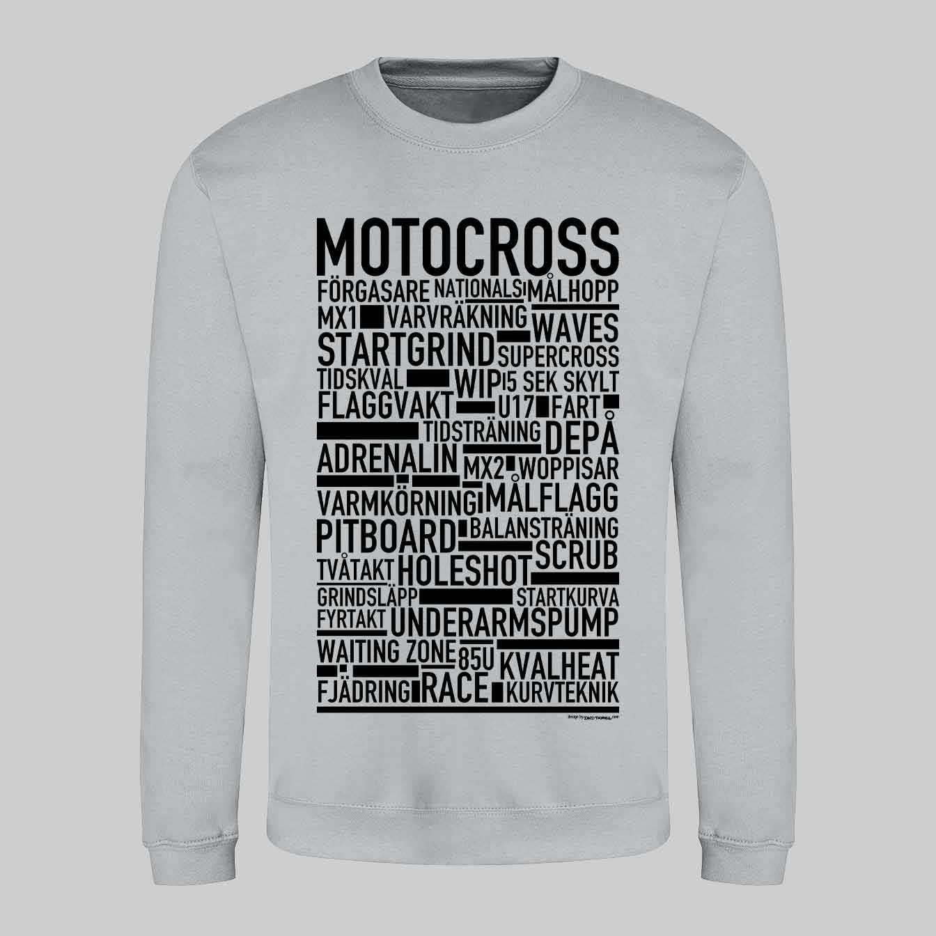 Motocross Text Sweatshirt