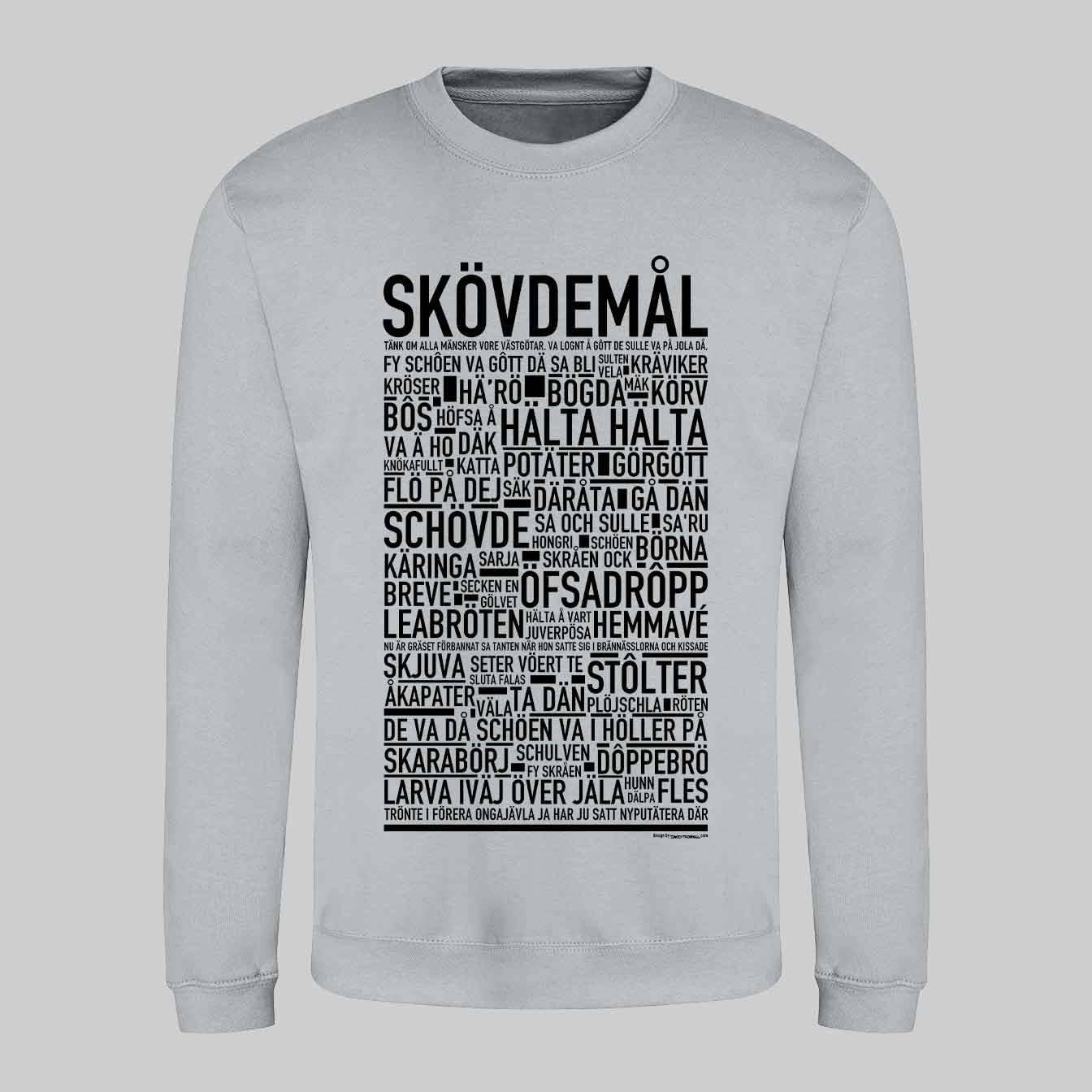 Skövdemål Dialekt Text Sweatshirt