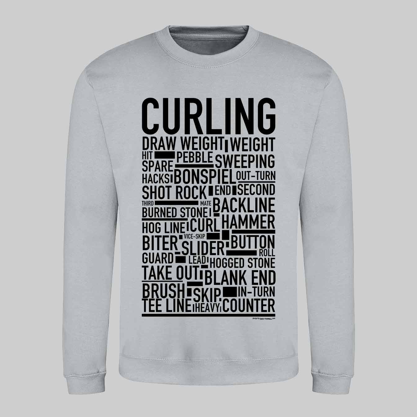 Curling Text Sweatshirt