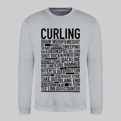 Curling Text Sweatshirt