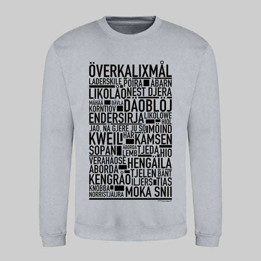 Överkalixmål Dialekt Text Sweatshirt