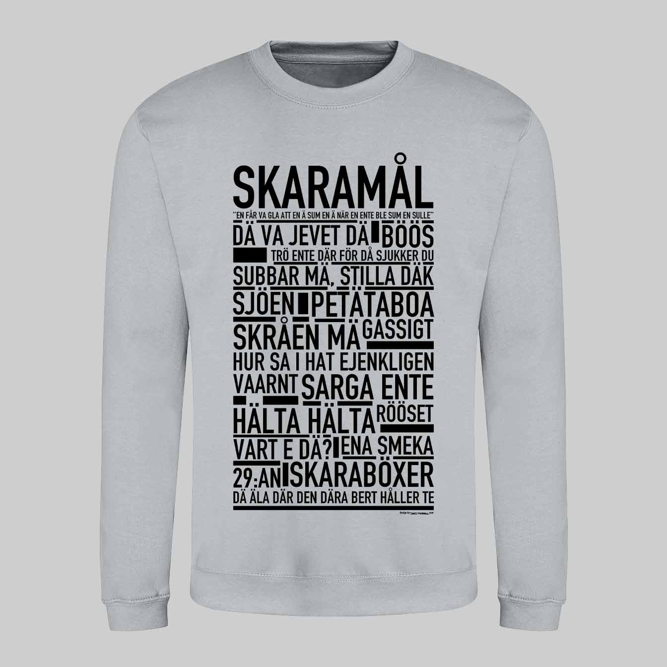 Skaramål Dialekt Text Sweatshirt