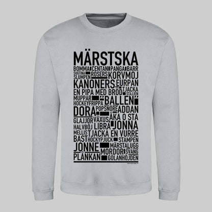Märstska Dialekt Text Sweatshirt