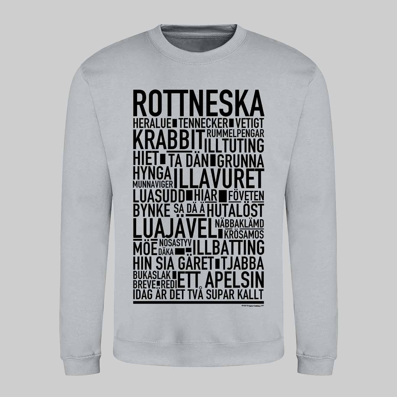 Rottneska Dialekt Text Sweatshirt