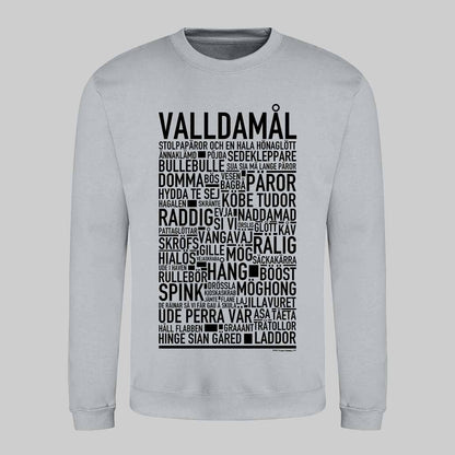 Valldamål Dialekt Text Sweatshirt