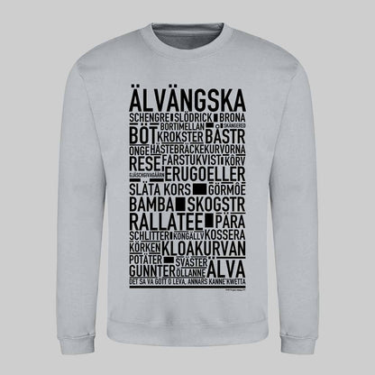 Älvängska Dialekt Text Sweatshirt