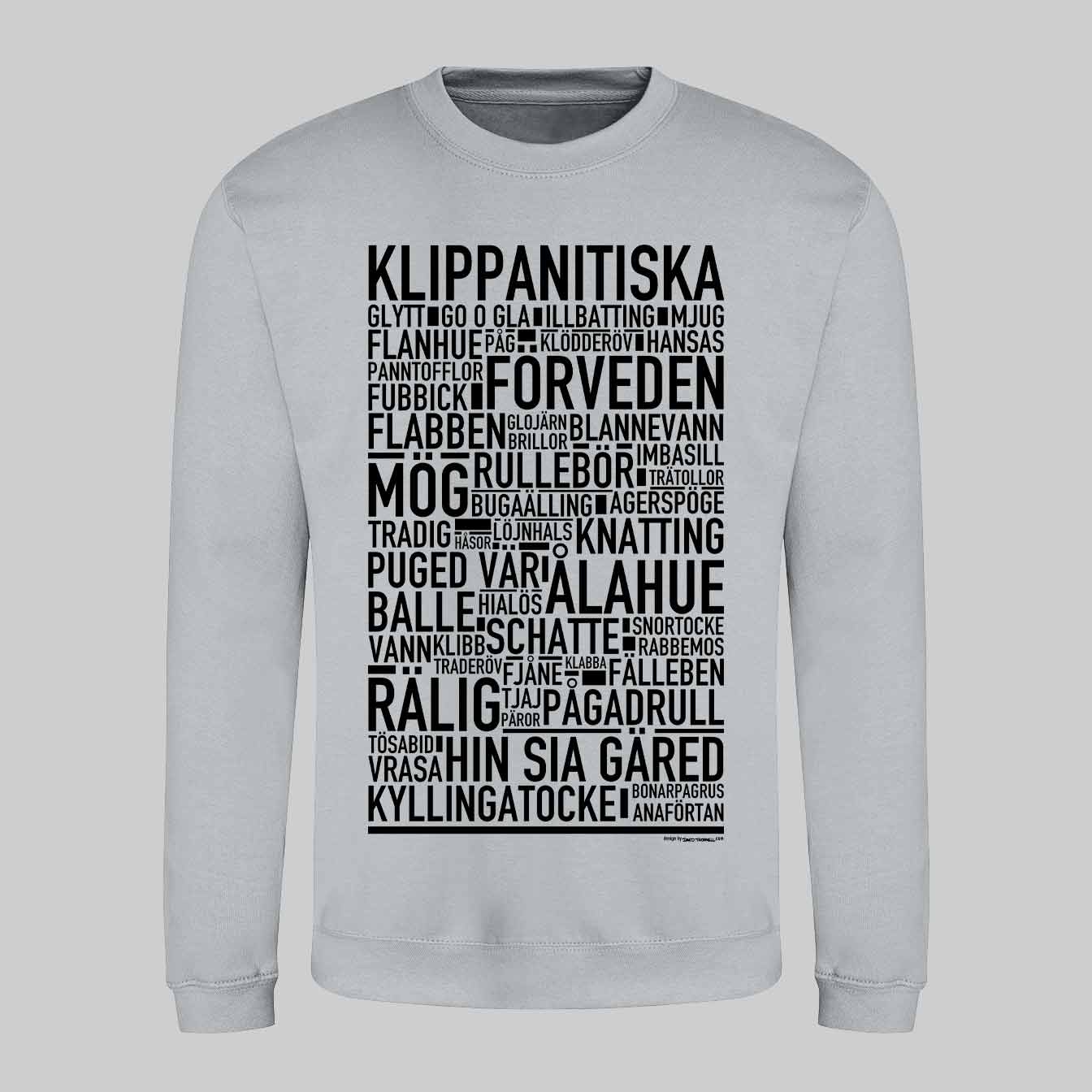 Klippanitiska Dialekt Text Sweatshirt