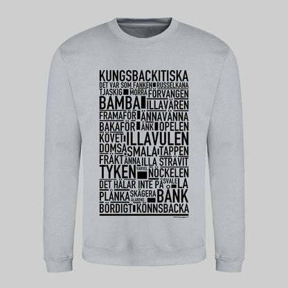 Kungsbackitiska Dialekt Text Sweatshirt