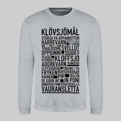 Klövsjömål Dialekt Text Sweatshirt