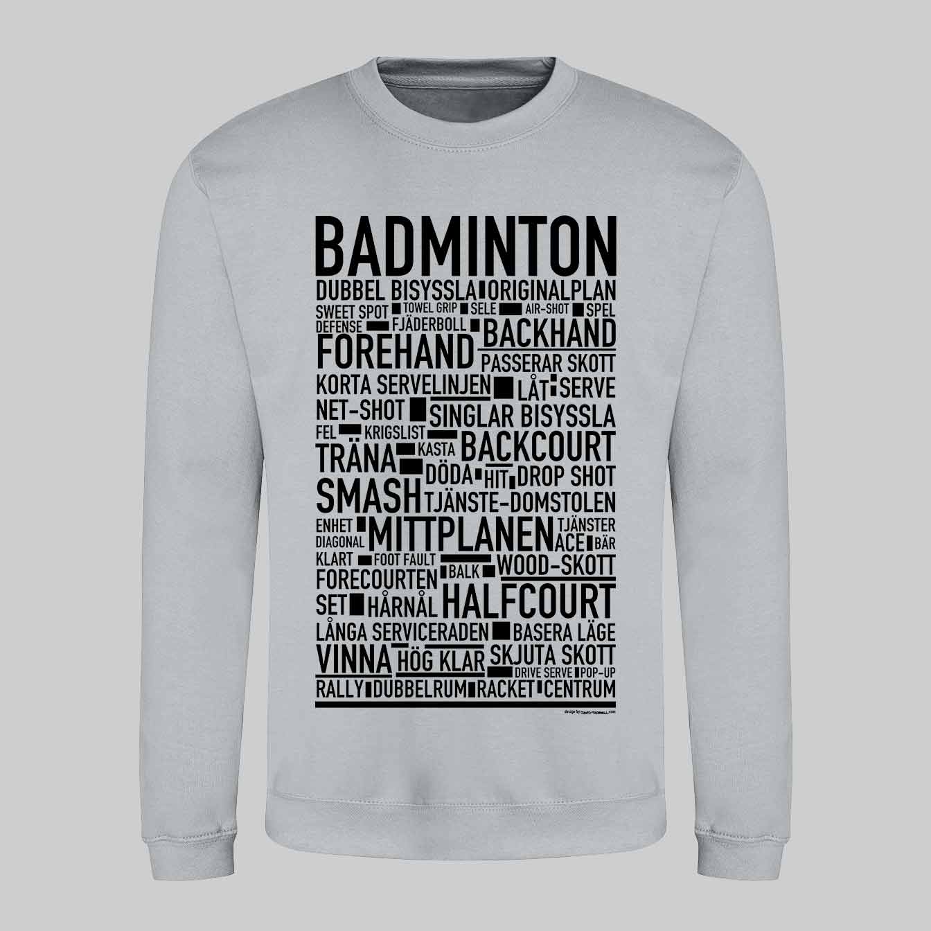 Badminton Text Sweatshirt