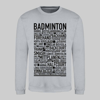 Badminton Text Sweatshirt