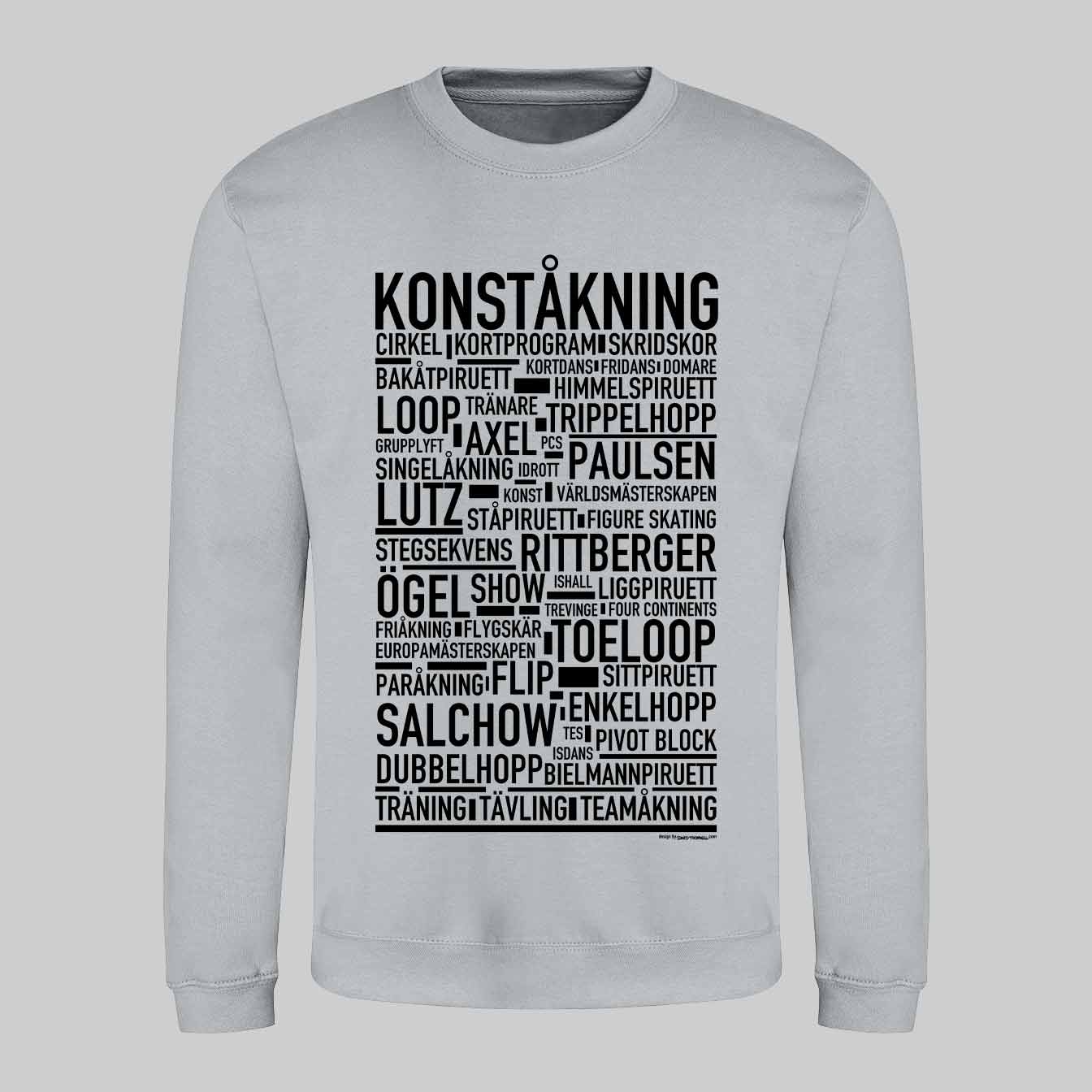 Konståkning Text Sweatshirt