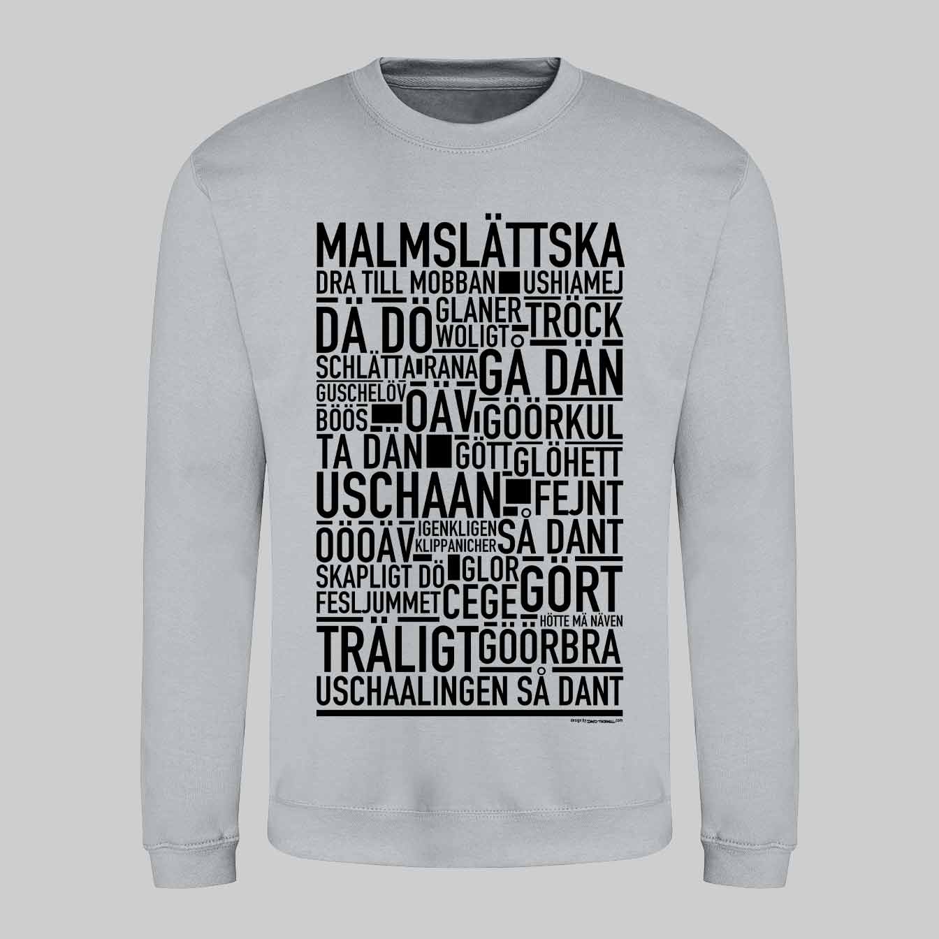 Malmslättska Dialekt Text Sweatshirt